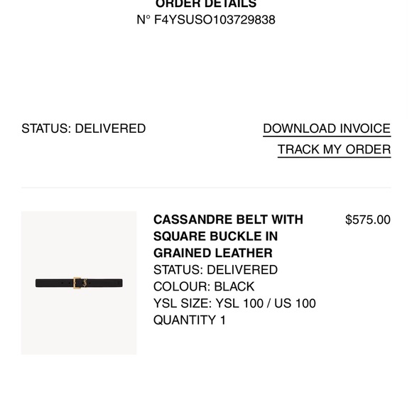 Yves Saint Laurent belt - Picture 10 of 10